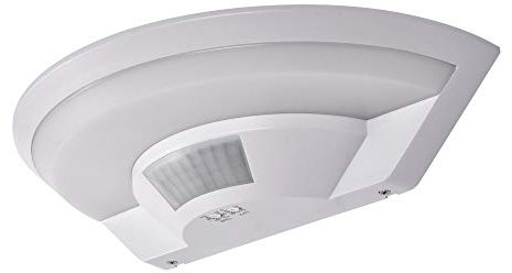 max K O M F O R T LED Außenleuchte mit Bewegungsmelder 10W IP54 – Moderne Wandleuchte SETA Weiß – 1450lm, 4000K Neutralweiß – Für Terrasse, Hauswand & Eingangsbereich