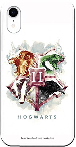 Personalaizer Original-Schutzhülle kompatibel mit iPhone XR mit einem Design von Harry Potter Hogwarts Aquarell