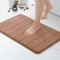 MIULEE Badematte Memoryschaum Badezimmerteppich Wasserabsorbierend Badteppich Memory Foam Duschvorleger Badvorleger rutschfest Waschbar für Badezimmer 40x60cm Kaffee