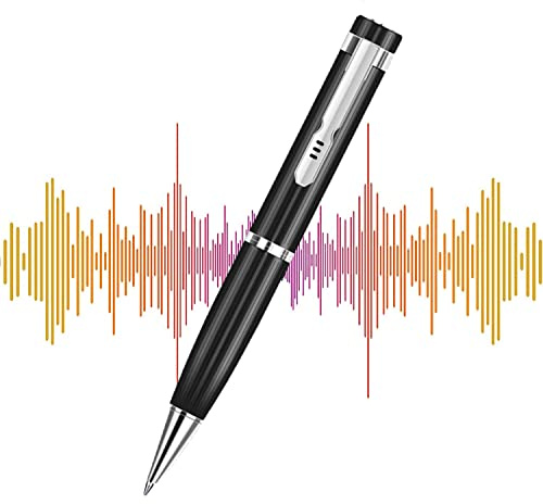 Digital Voice Recorder Pen 128GB Dictaphone Voice Recorder, Voice Activated Recorder for Lectures Meetings Classes, Mini Digital Recorder USB Rechargeable Audio Recorder Device with Noise Reduction