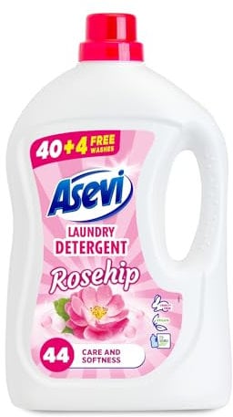 Asevi Laundry Detergent, Washing Liquid Detergent, Laundry Cleanser, 2376ML, 44 Washes, Rosehip