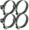 Boltza® Single Bolt Hose Super Clamp 67-73mm Clip Silicone Rubber Exhaust x4