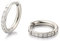 limerencia Titan Reif-Ohrringe für Damen Herren, G23 Medizinische Hypoallergen Gesundheitsstecker Ohrringe, 8-14MM Ohrringe für empfindliche Ohren Mode Damenschmuck (8mm, Weiß)
