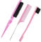 Edges Brush, 3 Stück Sleek Bun Bürste Für Sleek Zopf, Witbicg Teasing Brush Haarbürste Borstenkamm Baby Hair Brush Toupierbürste Babyhaare Geeignet Für Friseur Dame Baby Kind (Rosa)