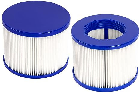Benfosh Juego de 2 Cartuchos de Filtro de SPA de Rosca Infinite,Filtro Clever SPA de 75 x 100 mm, para gymax SPA Cartuchos de Filtro, Cartuchos de Filtro para SPA Hinchable