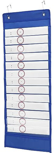 MAGICLULU 1 Satz Stundenplan-taschendiagramme Erinnerungskalender-wandtasche Taschenplan Für Den Stundenplan Magnetisches Taschendiagramm Klassenzimmer Müssen Haben Oxford-stoff Karte