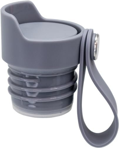 NERTHUS Click & drink Stopper Grau, passend für alle Sportflaschen