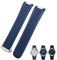 SKXMOD 19 mm 20 mm gebogenes Ende Gummi Armband Fit für Omega Seamaster 300 AT150 Aqua Terra 8900 Speedmaster Silikon Uhrenarmband Werkzeuge, 20 mm, Achat