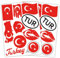 Finest Folia 2er Set DIN A4 Länderaufkleber Fahne Aufkleber Länderfahne Flagge für Auto Motorrad Sticker Länderflagge selbstklebend wetterfest R217 (59 Türkei)
