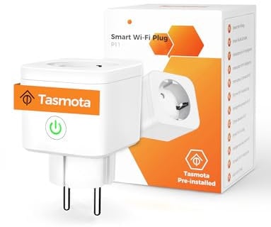 Refoss Tasmota Steckdose WLAN Stromzähler Steckdose Mini ESP8266 Messsteckdose von Stromverbrauch Kompatibel mit Home Assistant, ioBroker, MQTT, Domoticz, OpenHAB, ZWAVE, 16A, 2,4GHz