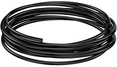 Pawfly Aquarium Airline Tubing 8 m Standard 4.8 mm Tubing for Fish Tank Air Pump Flexible Kink-Resistant Pure PVC Hose for Aquarium Garden Terrarium Pond, Black