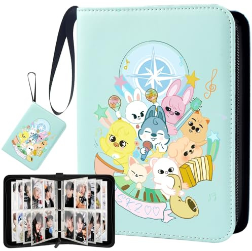 Skzoo Stray Photocard Binder, SKZ Cute Cartoon Photocard Holder, Stray Photocards Album 400 Pockets, Kpop Merch Gifts for Stay