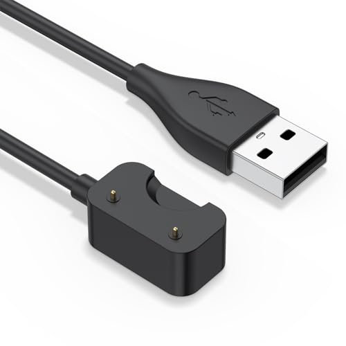 YLK Cargador Compatible con Samsung Galaxy Fit 3, 100cm Cable de Carga USB Repuesto Cargador con Reloj Inteligente SM-R390 (Negro)
