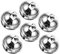 HOLIDYOYO 6 Stück Glockenspielzeug Glockenzauber Glocken für das Handwerk Ornamente Silberne Klingel Christmas-Decorations Christmas decoations Dekorative Glocken Urlaub Schlitten Glocke