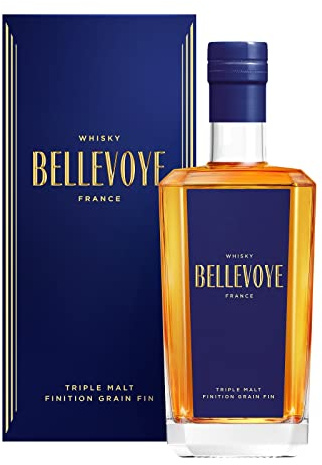 Bellevoye Bleu 40Prozent vol Triple Malt Whisky aus Frankreich (1 x 0.7 l) | In Geschenkpackung