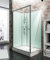 Schulte cabine de douche complète en kit 160 x 90 x 204 cm (bac de douche inclus), profilé alu-argenté, avec porte coulissante, ouverture vers la gauche, verre de sécurité