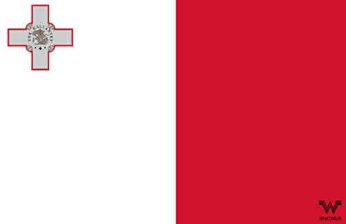 Malta Flagge Aufkleber - Länderflagge als Sticker 8,5 x 5,5 cm