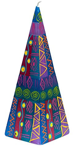 Kapula Große Pyramide Kerze 'Blue Moon New Design' 9 x 25 cm