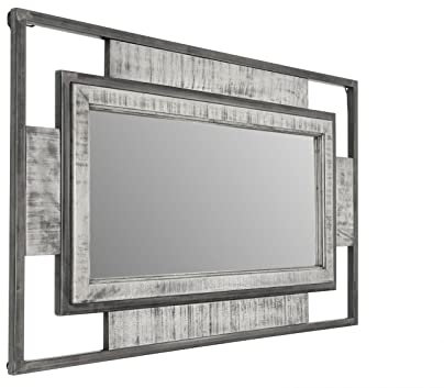 MASSIVMOEBEL24.DE | Spiegel Mango 76x4x122 grau lackiert Heavy Industry #155