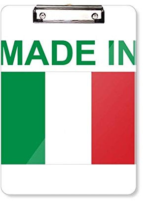 Made in Italy Country Love Klemmbrett Ordner Schreibblock Rückplatte A4