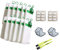 Italdos Kit Sacchetto Aspirapolvere Tela, Compatibile per Vorwerk Folletto VK140 VK150-12 Sacchi + 2 Filtro Motore + 12 Profumi + 2 Spazzolini