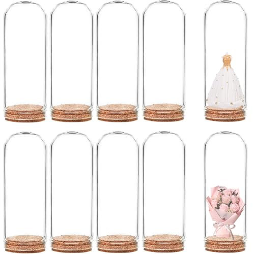BENECREAT 20 Pack 40ml Glass Jars Bottles Decoration Bottles with Cork Stoppers for Party Favors, Arts, Small Projects and DIY Decorations