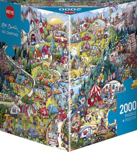 Heye Go Camping, Berman 2000 Teile Puzzle, Yellow