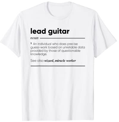 Lead-Gitarre Funny Definition T-Shirt