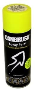 Canbrush Spray Paint for Metal Plastic and Wood (C56** Fluorescent Yellow)
