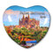 Spanien Palma Mallorca Kühlschrankmagnet Kühlschrank-Aufkleber Kollektion Dekorativer Magnet Reise-Souvenir Herzform Kristallglas