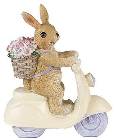 Clayre & Eef Osterhase Roller Landhaus Tischdekoration Ostern 12x14cm