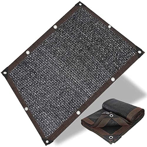 Toldo Vela de Sombra 2x3m 3x4m 5x6m 6x7m 8x10m Malla Sombreo, Lona Sombra Exterior con Ojales, Transpirable PañO De Sombra, 85% Resistente a los Rayos UV para Jardín, Terrazas, Patio (Color : Negro,