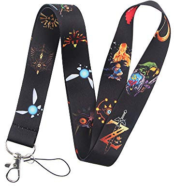 RHXWFDG Cartoon Cute Anime Lanyard Keychain, ID Badges Key Lanyard for ID Card Holder, 2, No