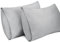 Lirex 2er Pack Kissenbezug 50 x 80 cm - 100% Baumwolle Kissenbezüge-Anthrazit-Kissenhülle-Hypoallergen, Oeko-TEX Zertifiziert, Hellgrau