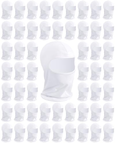 Panitay Painting Spray Head Socks Unisex Painters Spray Sock Headsock Mask Painting Dust Sanding Protection Hood Stretch Men(White,50 Pcs)