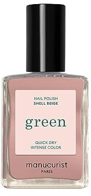 Manucurist Green Vernis à Ongles Beige Rosé Shell Beige - Vernis à Ongles Classique 9-Free, Vegan et Bio Sourcé - Effet Manucure professionnelle - Vernis Manucurist - Vernis Ongles - 15ml