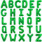 TONIFUL 52 Stück 16 Zoll Grüne Buchstabe A-Z Ballons Benutzerdefinierte Phrase Mylar Folie Alphabet Erstellen Sie Ihr Eigenes Banner für Geburtstag Jubiläum Feier Graduierung Party Supplies