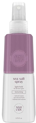 Nishlady Hair Styling Sea Salt Spray 200ml | Texturising & Volumising with Flexible Hold | Sea Salt Spray for Hair Women