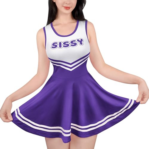 LittleForBig Cheer Sissy Bodycon - Mini abito da donna in morbida seta
