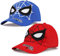 Xingsky Baseball Cap Kinder, Cap SPI-der Kinder 2 Pc Sonnencap Kinder Verstellbar Klettverschluss Baseballmütze Kinder, Sommerhut Baseball Cap SPI-der für Jungen Mädchen, 3-7Jahren Rot + Blau