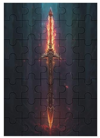 Puzzle Für Erwachsene 35 Teile - Sword Puzzle - Dog - Für Kinder Dekompressionsspielzeug Für Kinder Dekompressionspuzzle Größe: 35 PCS