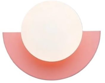 Nordique boule de verre applique murale LED chambre chevet Simple coloré concepteur salon allée couloir étude décor à la maison applique murale lumière Facile à installer ( Color : Nature White , Size