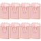BBILKE Sacchetti Regalo Medie - 8 Sacchettini Borsa Regali Compleanno in Carta con 8 Carte, Buste Regalo Grandi Elegante con Manici per Anniversaire San Valentino Festa di Nozze Natale (Rosa Oro)