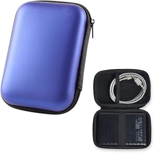 RAROUYI Étui de disque dur 2,5 et SSD - Robuste et résistant aux chocs - Pour disque dur externe portable / extrême - Étui de transport rigide