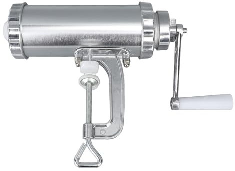 Sausage Stuffer, Aluminum Sausage Filler Sausage Syringe Manual Sausage Maker for Making Different Sizes of Sausages for Family Gatherings and Barbecues