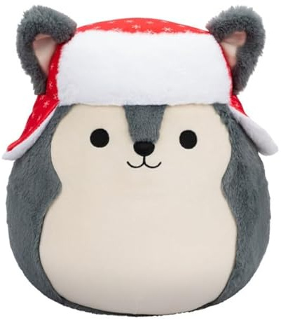 Squishmallows Squishmallow Plüschtier FuzzAMallows Ryan der Weihnachts-Husky 30 cm Kuscheltiere Original 2024