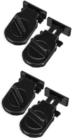 UKCOCO 2sets Schiebefenster Schlösser Set Fenster Stopper Robuste Aluminium Legierung Fenster 2 Stücke * 2