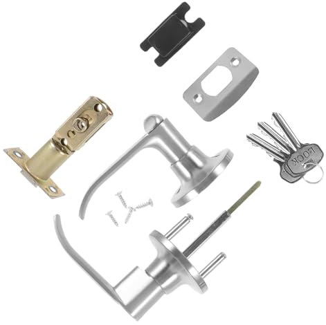 Angoily Serrure à Bouton De Porte Intérieur De Remplacement Pour Chambre Et Bureau Serrure De Sécurité Simple Installation