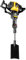 1250w Garden Tree Digger Portable 2 Stroke Petrol Garden Tree Excavator Handheld Trencher Excavator Machine 6500r/min Petrol Engine Hole Digger Shovel Rock Drilling Machine for Garden and Farm