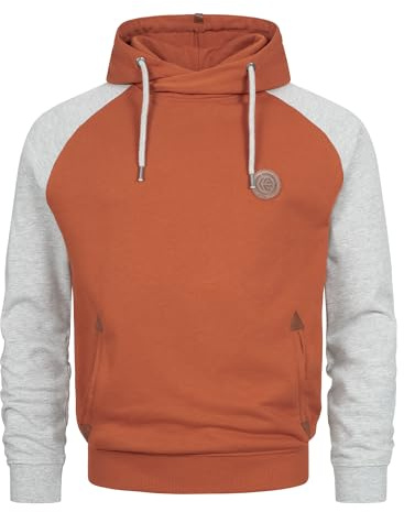 Indicode Herren INRowland Sweatshirt Hoodie Herrenpullover mit Kapuze | Bequemer Hoodie mit Kapuze und weicher Sweatqualität, Kapuzenpullover, Sweatshirt, Freizeitpullover, Basic Pulli für Männer